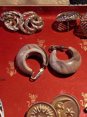8 Pairs Mixed Media And Styles Of Earrings, Anne Klein, Avon